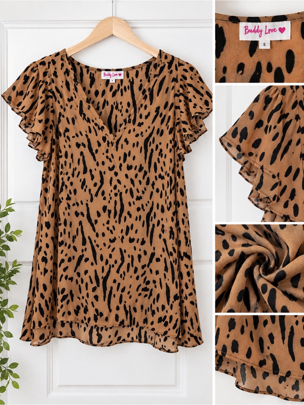 Buddy Love Animal Print Women's Top